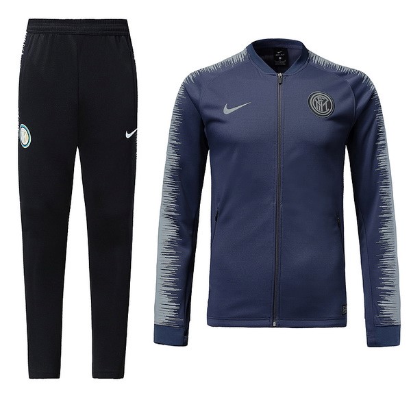 Inter Milan Trainingsanzug 2018-19 Grau Blau Fussballtrikots Günstig